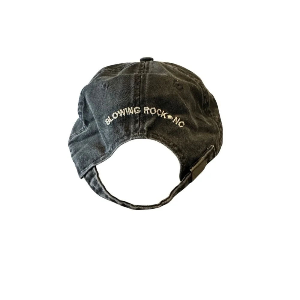 Port Authority Graphic Baseball Cap Gray  OSFM Strapback Logo Stone Washed
